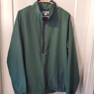 Cutter & Buck Green 1/4 Zip WeatherTec Pullover-Large
